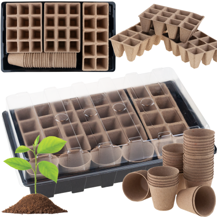 TG77613 MINISZKARNIA ZESTAW DO ROZSAD DO SADZONEK DONICZKI TORFOWE SZKLARENKA ROZSA