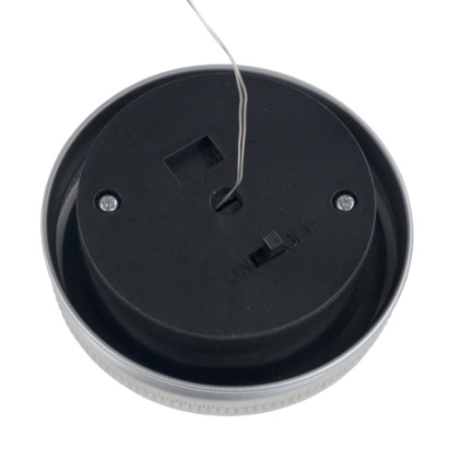 TG77618 LAMPA OGRODOWA LED SOLARNA WISZĄCA LATARENKA SŁOIK SZKLANY DRUCIK 10LED