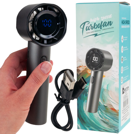 TG77646 WENTYLATOR WIATRAK MINI WIATRACZEK RĘCZNY PODRÓŻNY PLAŻOWY