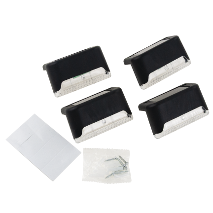 TG77660 LAMPKA SOLAR 4SZT. LAMPKI SOLARNE OGRODOWE LED NA SCHODY TARAS PŁOT CZUJNIK