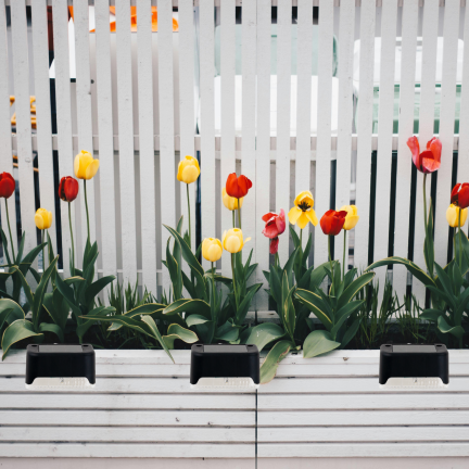 TG77660 LAMPKA SOLAR 4SZT. LAMPKI SOLARNE OGRODOWE LED NA SCHODY TARAS PŁOT CZUJNIK