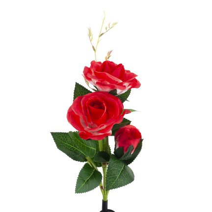 TG77662 LAMPA SOLARNA OGRODOWA WBIJANA LED RÓŻA LAMPKI SOLARNE SZTUCZNE KWIATY RÓŻE