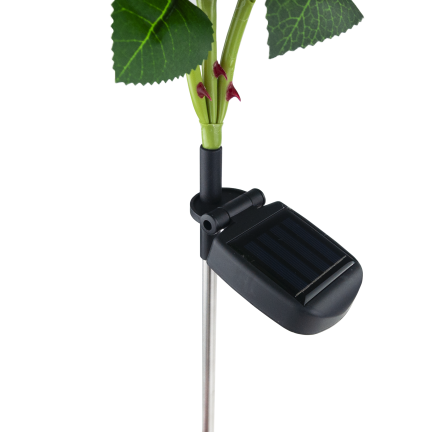 TG77662 LAMPA SOLARNA OGRODOWA WBIJANA LED RÓŻA LAMPKI SOLARNE SZTUCZNE KWIATY RÓŻE