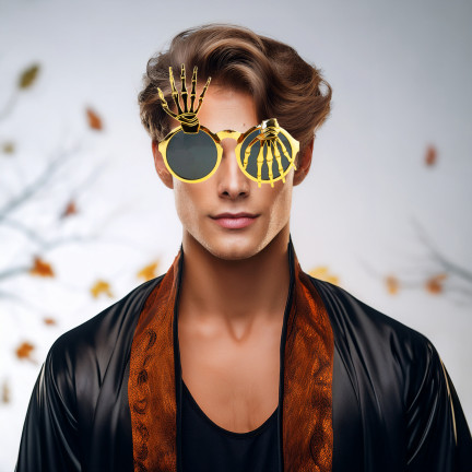 TG78569 OKULARY HALLOWEEN ŚMIESZNE REKWIZYTY DO ZDJĘĆ fotobudka DEKORACJA IMPREZOWA