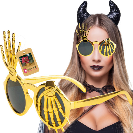 TG78569 OKULARY HALLOWEEN ŚMIESZNE REKWIZYTY DO ZDJĘĆ fotobudka DEKORACJA IMPREZOWA