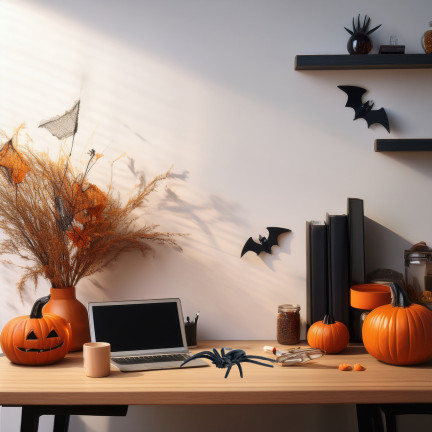 Sztuczne pająki, czarne, dekoracje Halloween, czarna tarantula, zestaw 8szt, 8cm