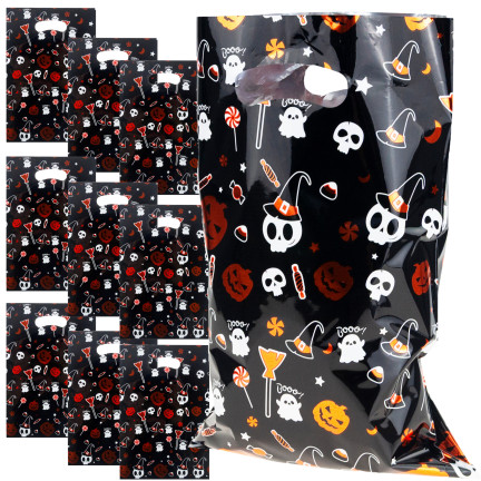 TG78784-1 TOREBKI NA PREZENTY FOLIA 10 SZT. HALLOWEEN