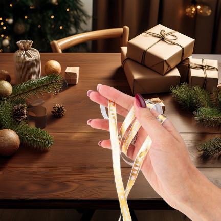 TG78798 WSTĄŻKA TASIEMKA KOKARDKA do PREZENTU STROIKA WIANKA