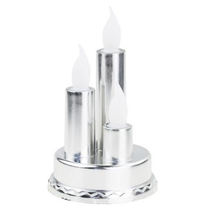 TG79042-1 Świeca LED potrójna Wkłady do Zniczy na baterie Mocne Światło ŚWIECZKI 14CM