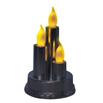 TG79042-1 Świeca LED potrójna Wkłady do Zniczy na baterie Mocne Światło ŚWIECZKI 14CM