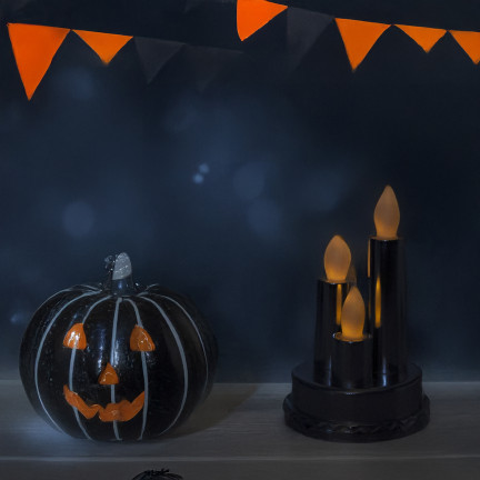 TG79042-1 Świeca LED potrójna Wkłady do Zniczy na baterie Mocne Światło ŚWIECZKI 14CM