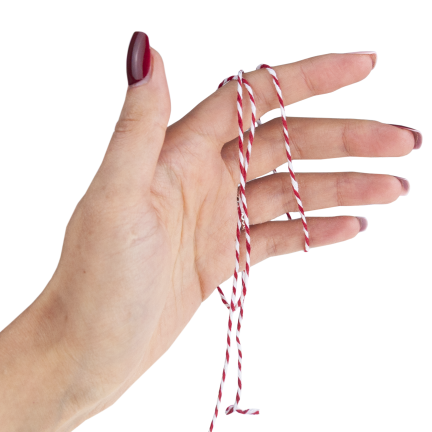 TG80079 SZNUREK OZDOBNY DO PAKOWANIA PREZENTÓW TASIEMKA KOKARDA