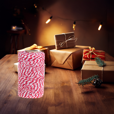 TG80079 SZNUREK OZDOBNY DO PAKOWANIA PREZENTÓW TASIEMKA KOKARDA