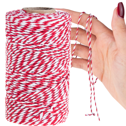 TG80079 SZNUREK OZDOBNY DO PAKOWANIA PREZENTÓW TASIEMKA KOKARDA