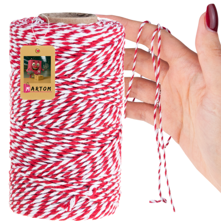 TG80079 SZNUREK OZDOBNY DO PAKOWANIA PREZENTÓW TASIEMKA KOKARDA