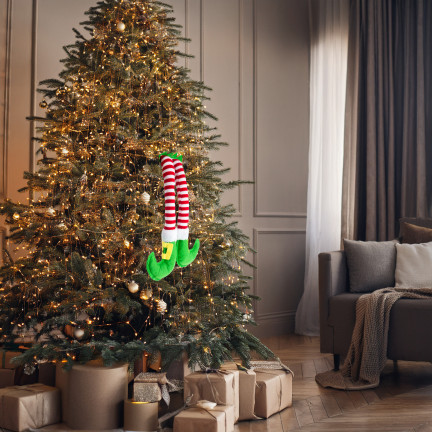 TG80093 NOGI ELFA ZAWIESZKA DEKORACJA DRZWI SAMOCHODU OKNA ŚWIĘTA MIKOŁAJ