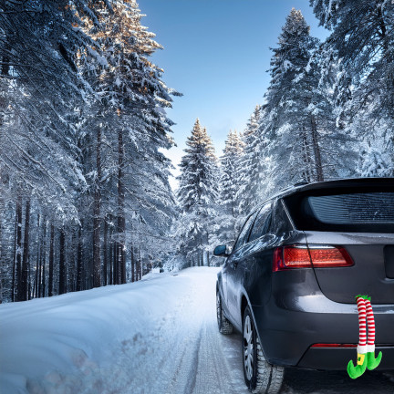 TG80093 NOGI ELFA ZAWIESZKA DEKORACJA DRZWI SAMOCHODU OKNA ŚWIĘTA MIKOŁAJ