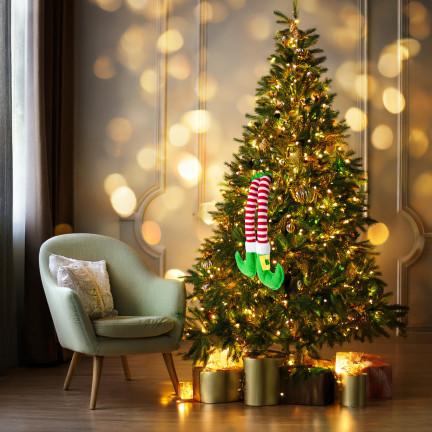 TG80093 NOGI ELFA ZAWIESZKA DEKORACJA DRZWI SAMOCHODU OKNA ŚWIĘTA MIKOŁAJ