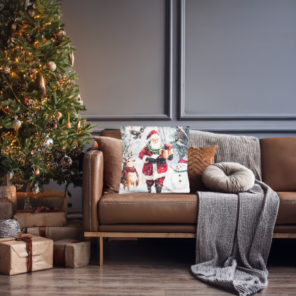 TG80101-KPL POSZEWKI ŚWIĄTECZNE 4SZT PODUSZKI DEKORACYJNE BOZE NARODZENIE