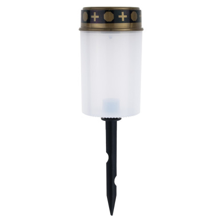 TG80339-1 ZNICZ SOLARNY LED LAMPION NA GRÓB STATUETKA NA CMENTARZ CIEPŁE ŚWIATŁO