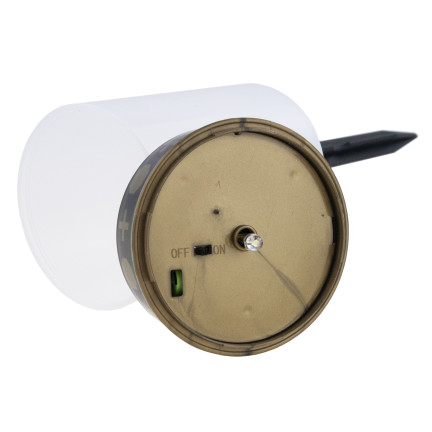 TG80339-1 ZNICZ SOLARNY LED LAMPION NA GRÓB STATUETKA NA CMENTARZ CIEPŁE ŚWIATŁO