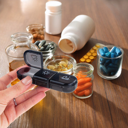 Pojemnik organizer na leki, pudełko na tabletki, 7dni, tydzień, 3 pory, etui tygodniowe