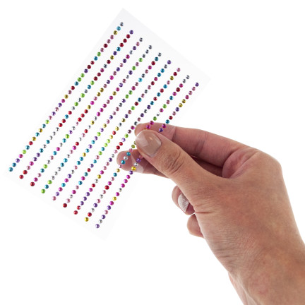 Kryształki samoprzylepne, naklejki diamenciki, mix wzorów, mix kolorów, zestaw kreatywny 315szt.