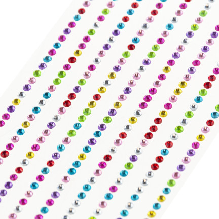 Kryształki samoprzylepne, naklejki diamenciki, mix wzorów, mix kolorów, zestaw kreatywny 315szt.