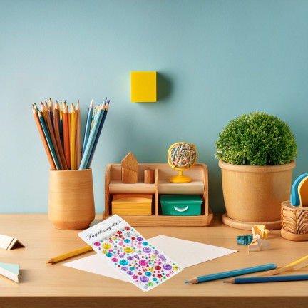 Kryształki samoprzylepne, naklejki diamenciki, mix wzorów, mix kolorów, zestaw 120szt.