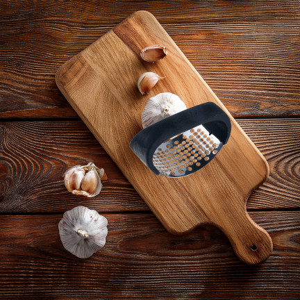 Praska do czosnku, wyciskarka, rozdrabniacz, stalowy, klasyczny