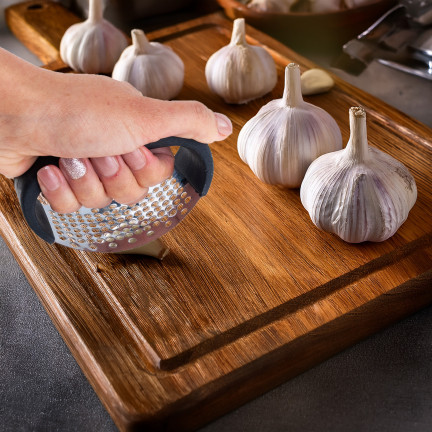 Praska do czosnku, wyciskarka, rozdrabniacz, stalowy, klasyczny