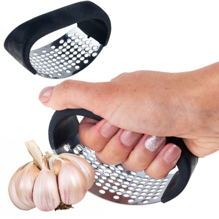 Praska do czosnku, wyciskarka, rozdrabniacz, stalowy, klasyczny