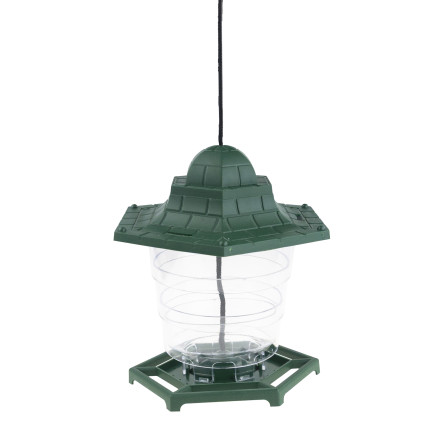 TG80444 KARMNIK DLA PTAKÓW NA KARMĘ ZIARNA PASZĘ NA OKNO PRZEZROCZYSTY Z DASZKIEM POIDEŁKO