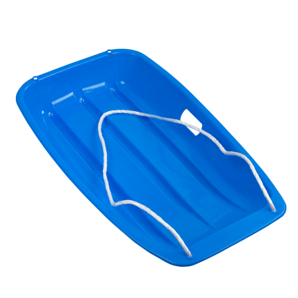 TG80962 SANKI ŚLIZGI  NIEBIESKIE PLASTIKOWE z RĄCZKĄ I SZNURKIEM NA ZIMĘ