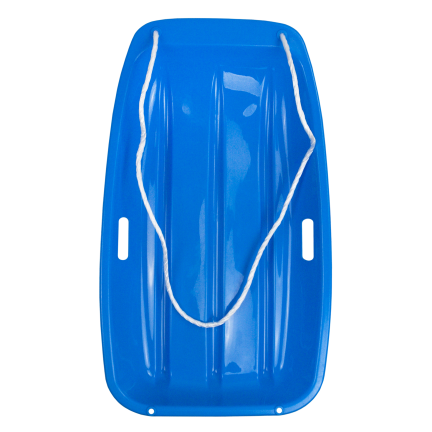 TG80962 SANKI ŚLIZGI  NIEBIESKIE PLASTIKOWE z RĄCZKĄ I SZNURKIEM NA ZIMĘ