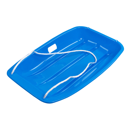 TG80962 SANKI ŚLIZGI  NIEBIESKIE PLASTIKOWE z RĄCZKĄ I SZNURKIEM NA ZIMĘ