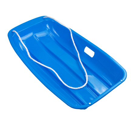 TG80962 SANKI ŚLIZGI  NIEBIESKIE PLASTIKOWE z RĄCZKĄ I SZNURKIEM NA ZIMĘ