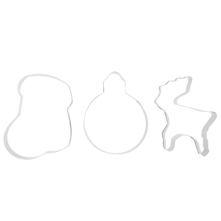 TG81335 FOREMKI WYKROJNIKI DO CIASTEK PIERNICZKÓW RENIFER 12SZT/KPL