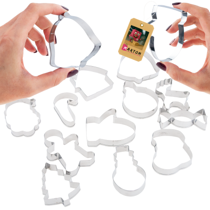 TG81335 FOREMKI WYKROJNIKI DO CIASTEK PIERNICZKÓW RENIFER 12SZT/KPL