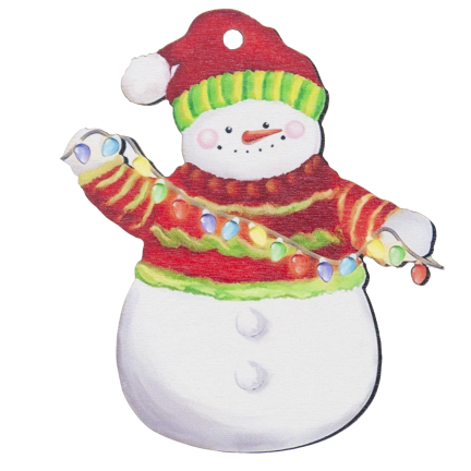 TG81338 BAŁWANKI ZAWIESZKI DREWNIANE BOMBKI OZDOBY ŚWIĄTECZNE na CHOINKĘ