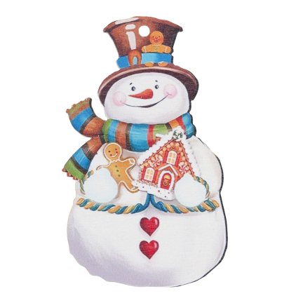 TG81338 BAŁWANKI ZAWIESZKI DREWNIANE BOMBKI OZDOBY ŚWIĄTECZNE na CHOINKĘ