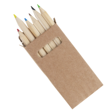 TG81341 KREDKI OŁÓWKOWE 6SZT GADŻETY REKLAMOWE NADRUK GRATIS