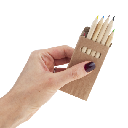 TG81341 KREDKI OŁÓWKOWE 6SZT GADŻETY REKLAMOWE NADRUK GRATIS