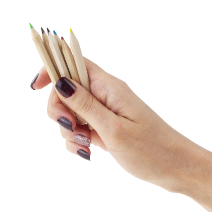 TG81341 KREDKI OŁÓWKOWE 6SZT GADŻETY REKLAMOWE NADRUK GRATIS