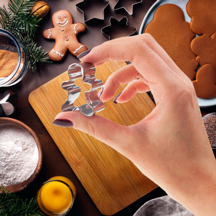 Foremki do ciastek, do wykrawania pierniczków, ciasteczkowy ludzik, zestaw 5szt.