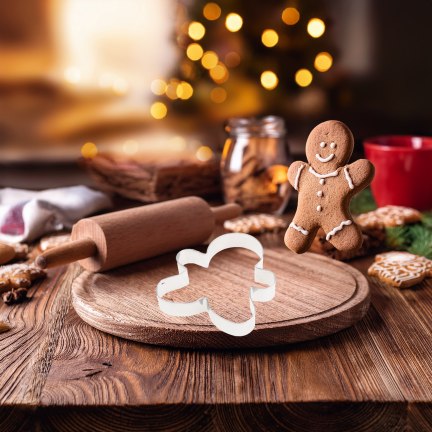 Foremki do ciastek, do wykrawania pierniczków, ciasteczkowy ludzik, zestaw 5szt.