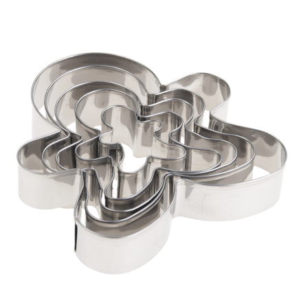 Foremki do ciastek, do wykrawania pierniczków, ciasteczkowy ludzik, zestaw 5szt.