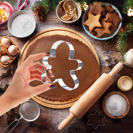 Foremki do ciastek, do wykrawania pierniczków, ciasteczkowy ludzik, zestaw 5szt.