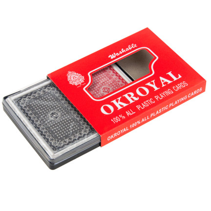 TG72984 2x KARTY DO GRY W POKERA TALIA KART POWLEKANE ZESTAW 108 SZT. TRADYCYJNE