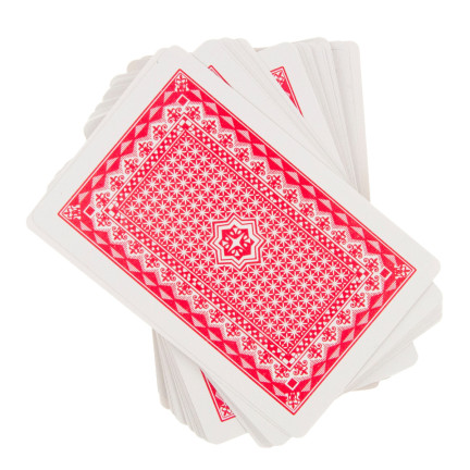 TG72984 2x KARTY DO GRY W POKERA TALIA KART POWLEKANE ZESTAW 108 SZT. TRADYCYJNE